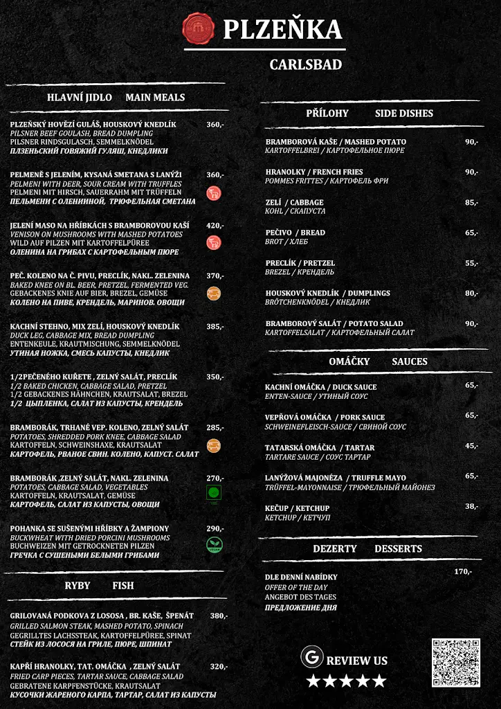 Menu_Plzeňka Carlsbad_Bochov_image_1