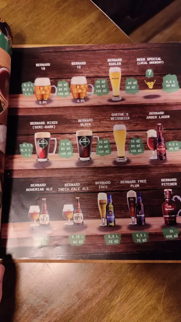 Menu_Goethe's Beer House - Goethova Pivnice_Bochov_image_2