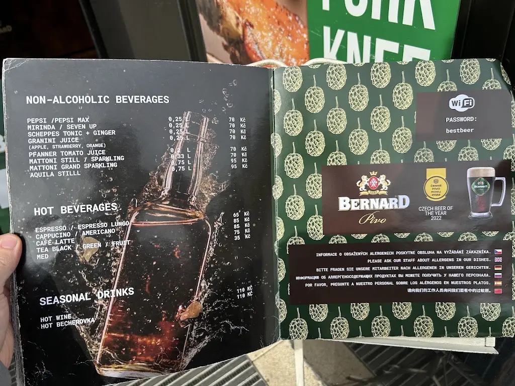 Menu_Goethe's Beer House - Goethova Pivnice_Bochov_image_3