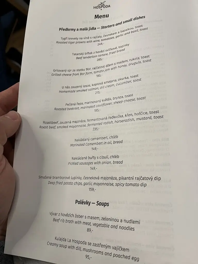 Menu_Restaurace La Hospoda Karlovy Vary_Bochov_image_1