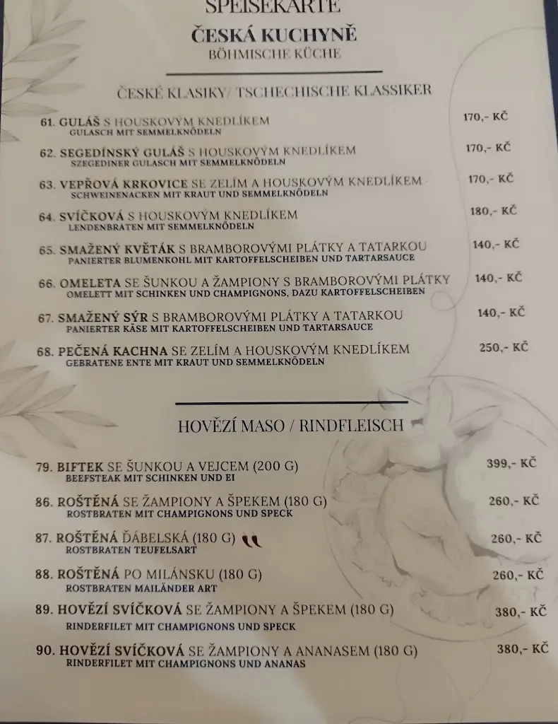 Menu_Euro-Asia restaurant, Cheb_Cheb_image_4