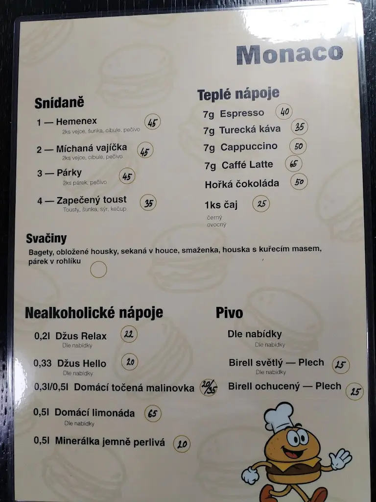Menu_Bistro Monaco_Cheb_image_2