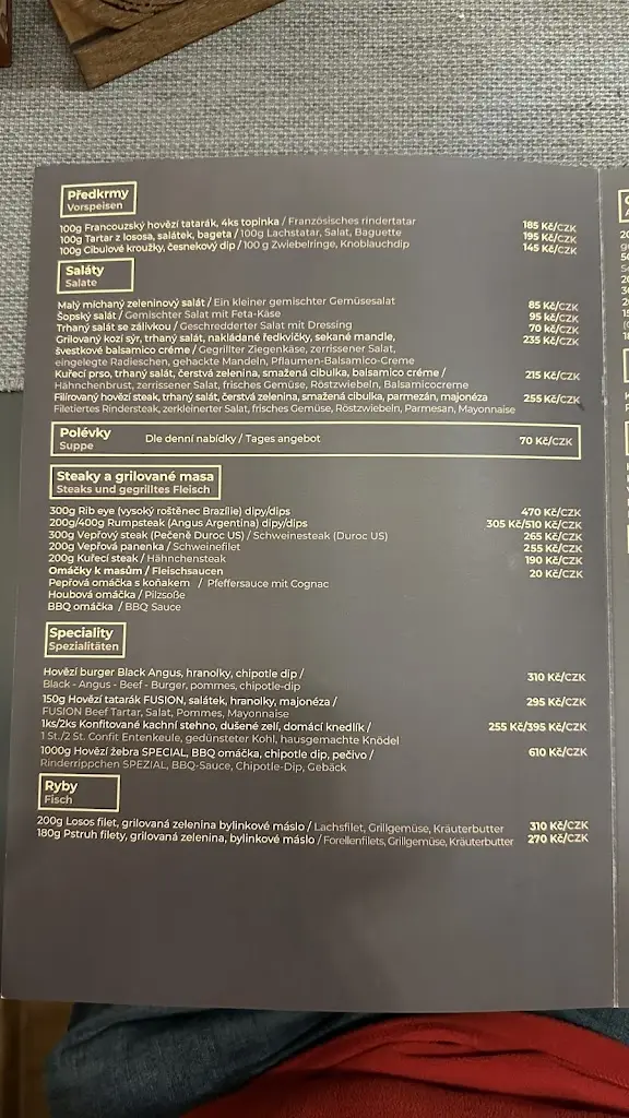 Menu_STEAK & FUSION BAR ŠPALÍČEK_Cheb_image_1