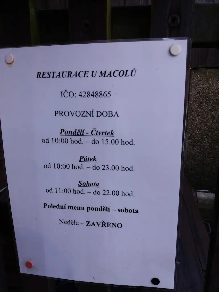 Menu_Restaurace U Macolů_Dalovice_immagine_3