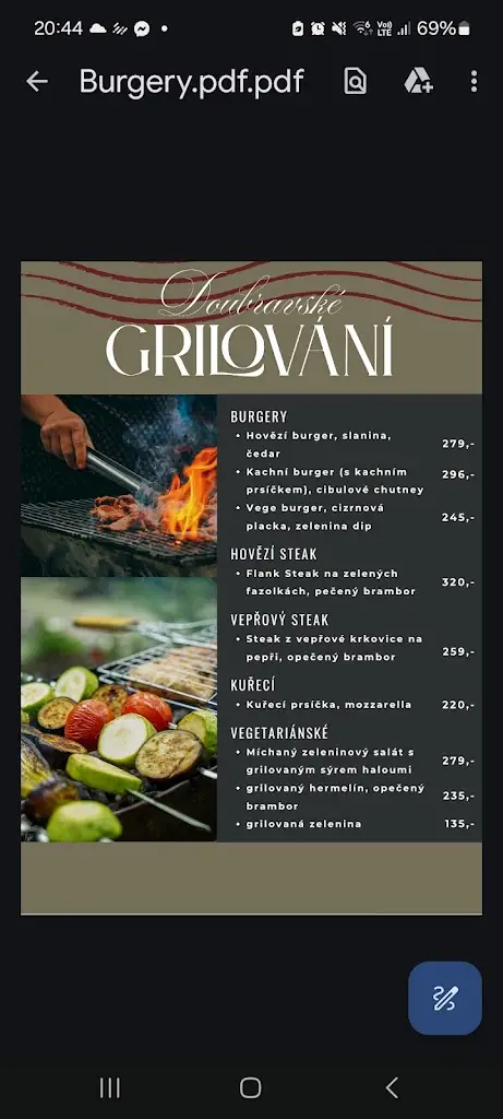 Menu_Hostinec na Doubravě_Dolní Žandov_immagine_1