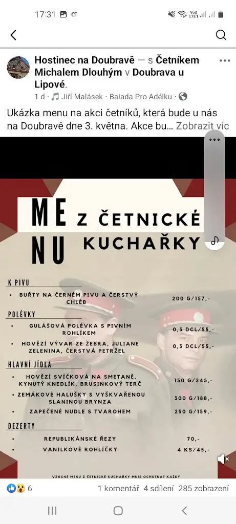 Menu_Hostinec na Doubravě_Dolní Žandov_immagine_4
