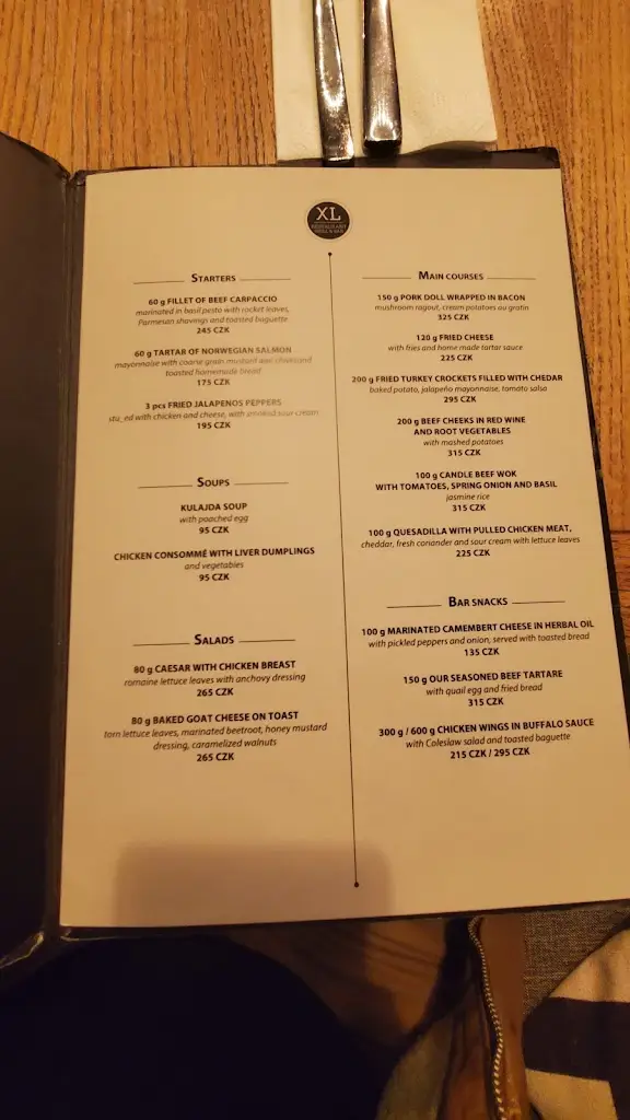 Menu_XL Restaurant Grill & Bar_Chodov_image_3