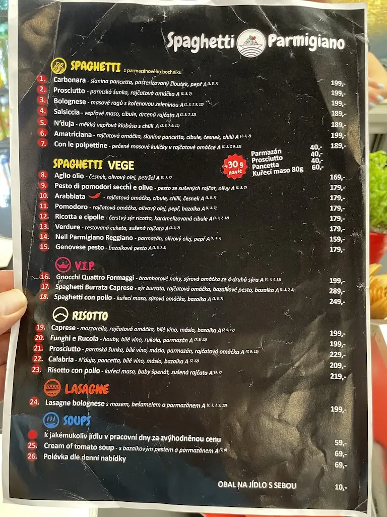 Menu_Spaghetti Parmigiano_Chodov_image_1