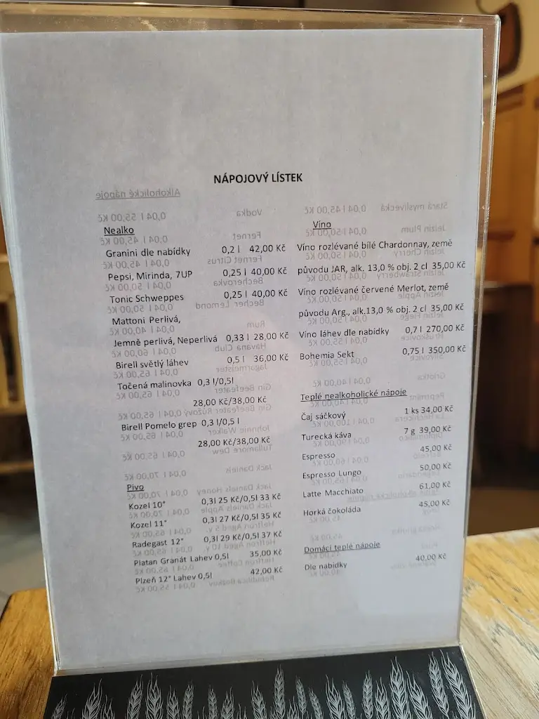 Menu_Restaurace a penzion Na Knížecí_Čimelice_image_2