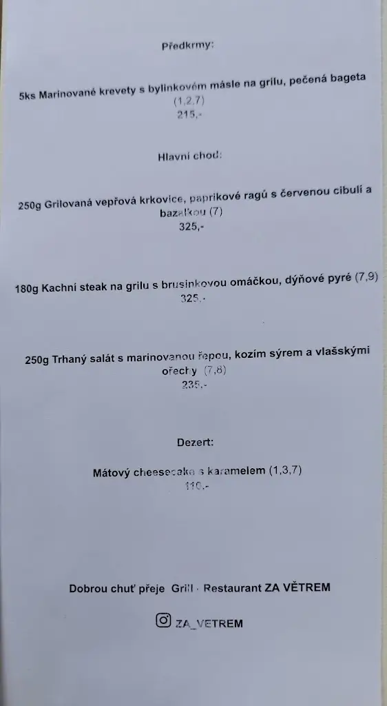 Menu_Grill Restaurant Za Větrem_Chodov_image_4