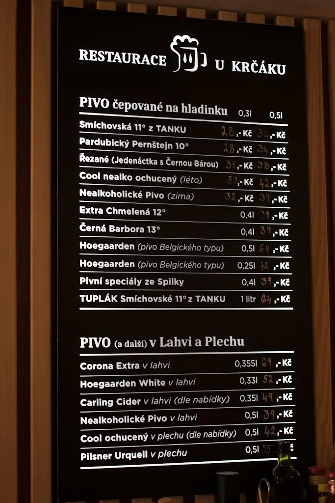 Menu_Restaurace u Krčáku_Chodov_immagine_3