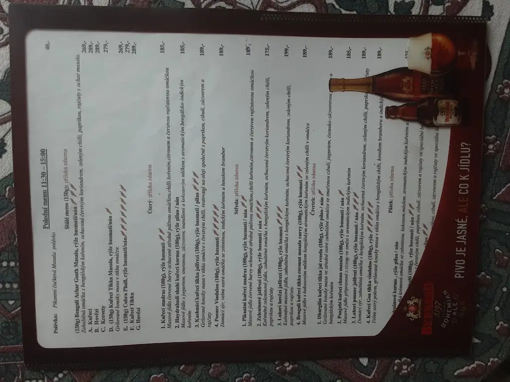 Menu_Phall House_Chodov_immagine_1