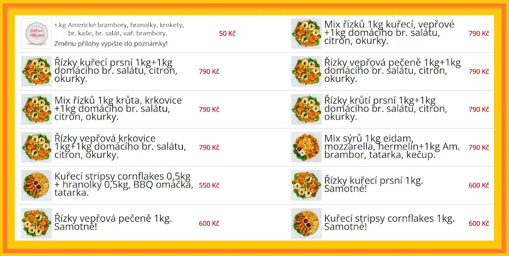 Menu_Řízkovna Pizzeria Restaurace Praha 11_Chodov_immagine_1