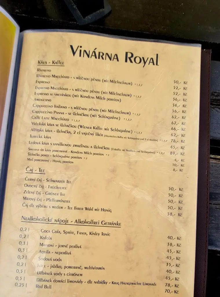 Menu_Vinárna Royal - restaurace_Františkovy Lázně_image_3