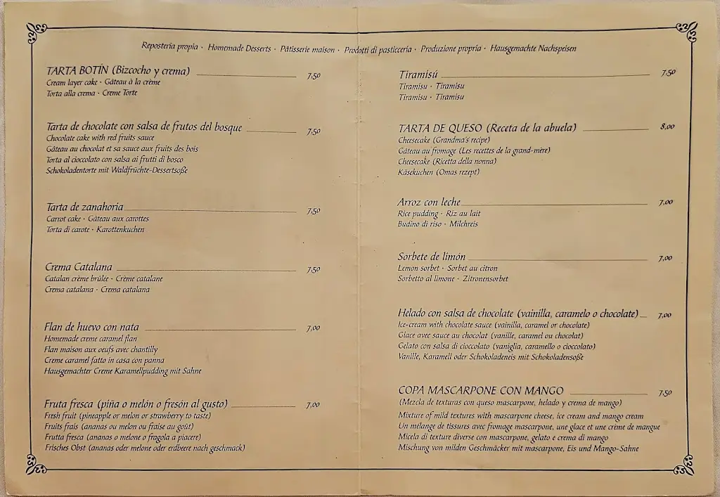 Menu_Sobrino de Botín_Klášter_image_1