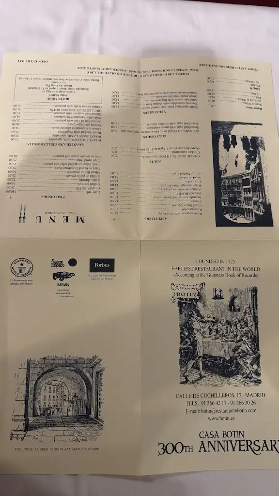 Menu_Sobrino de Botín_Klášter_image_3