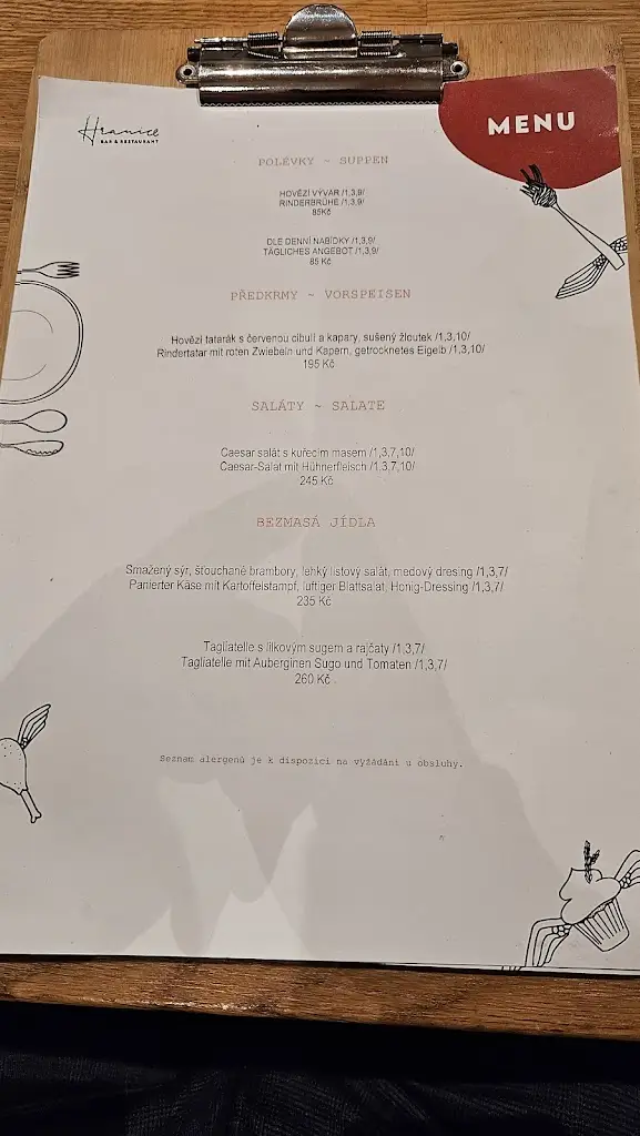 Menu_Restaurant Hranice_Hranice_image_1
