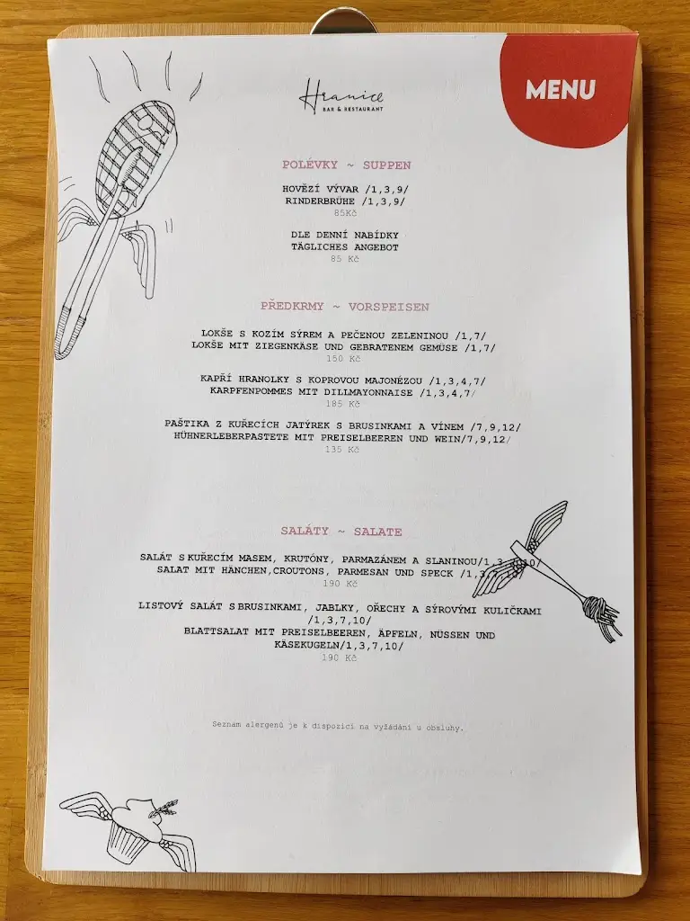 Menu_Restaurant Hranice_Hranice_image_3