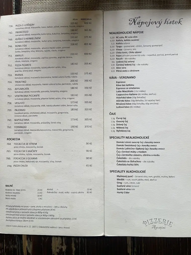 Menu_Agostini restaurant_Hranice_image_1