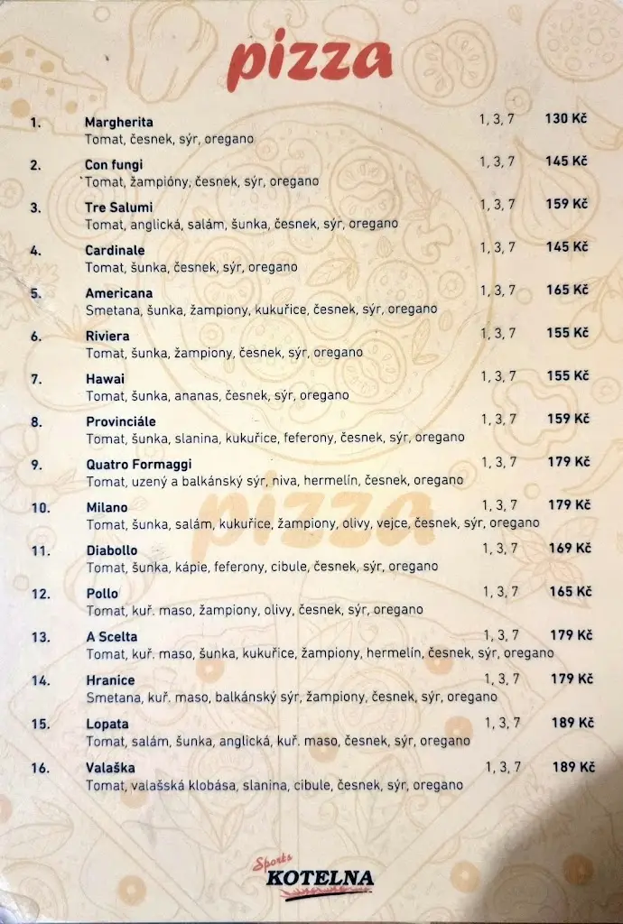Menu_Restaurace Kotelna_Hranice_immagine_1
