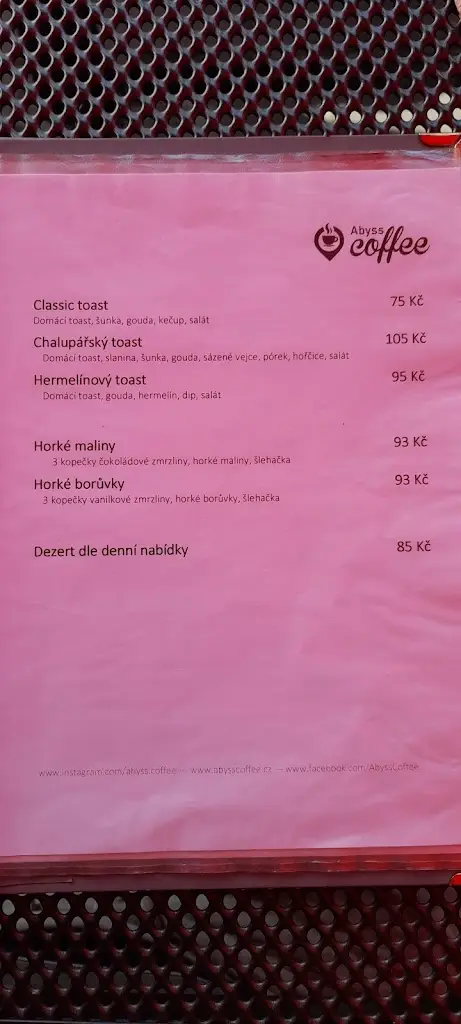 Menu_Abyss Coffee_Hranice_image_2