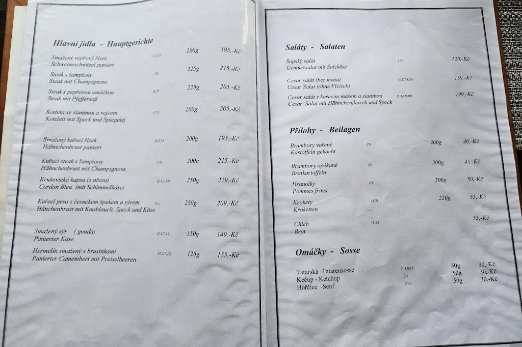 Menu_Penzion Kozabar_Kraslice_image_2