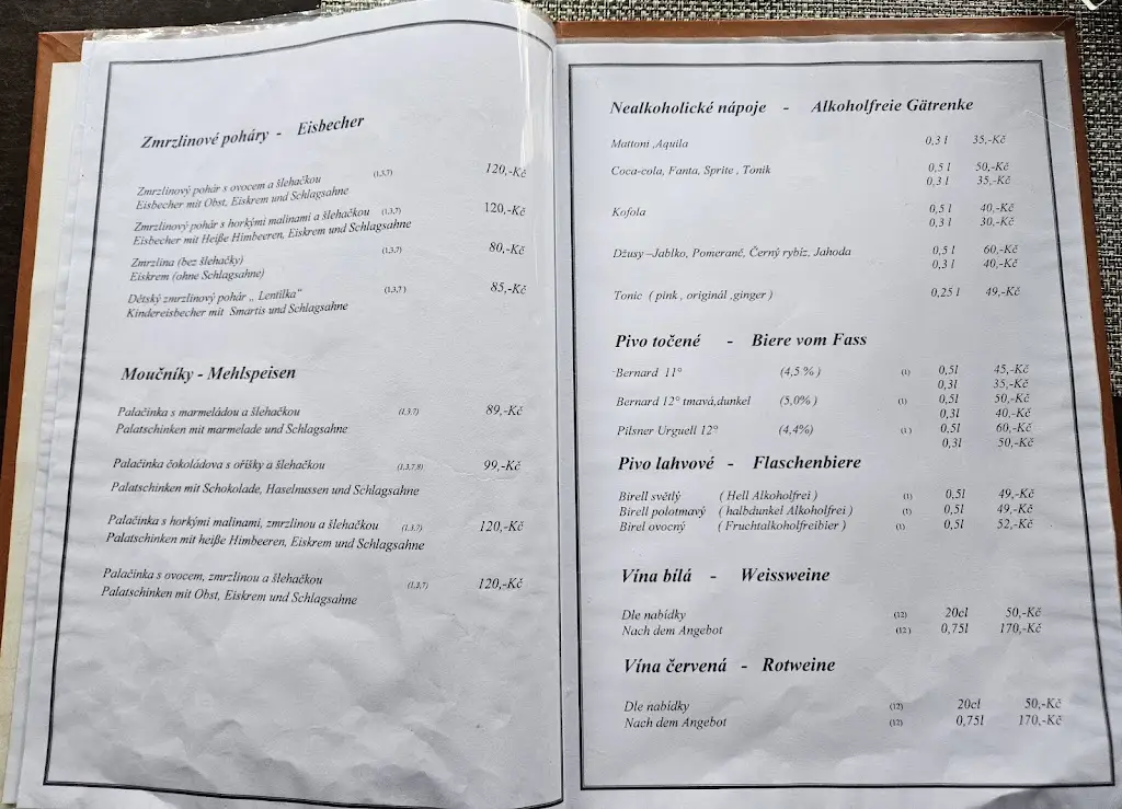 Menu_Penzion Kozabar_Kraslice_image_3