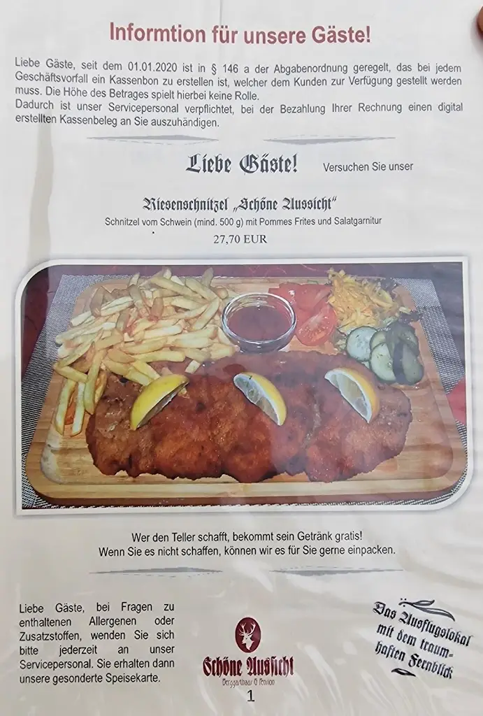 Menu_Berggasthaus und Pension 