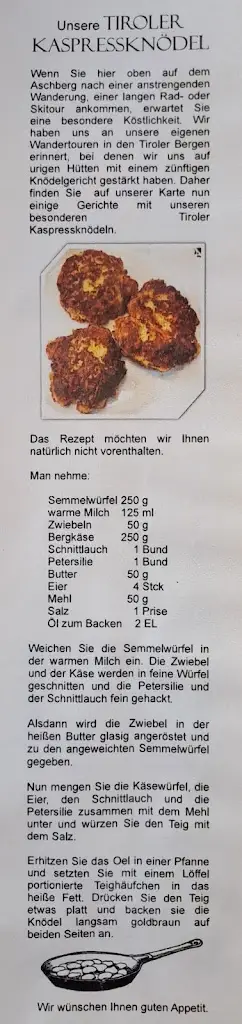 Menu_Berggasthaus und Pension 