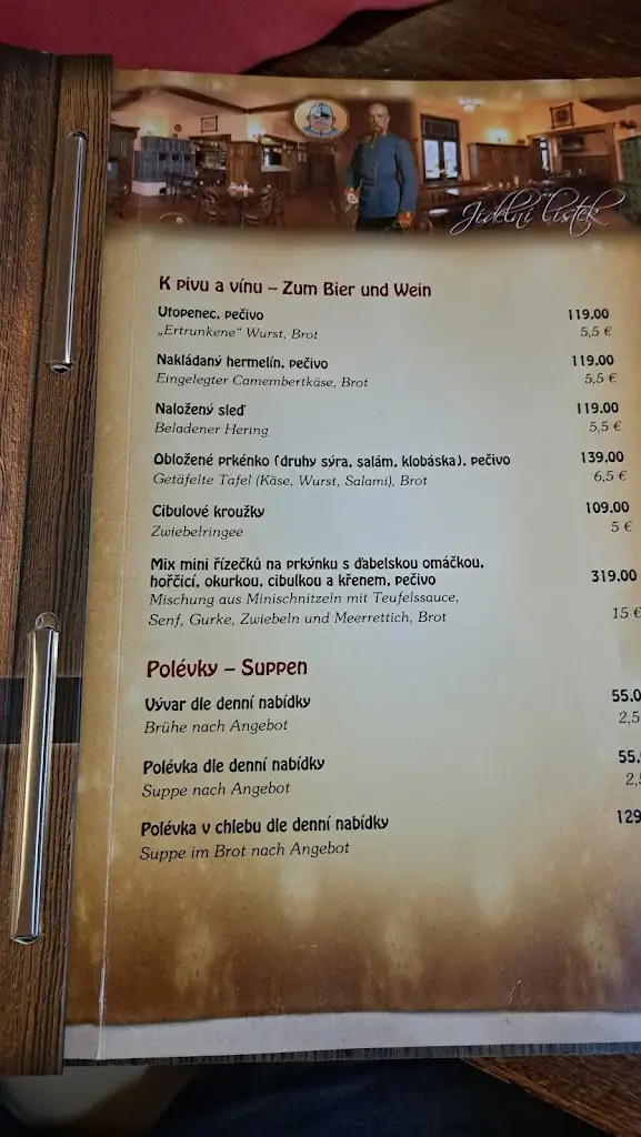 Menu_Hotel restaurant Švejk_Kraslice_image_1
