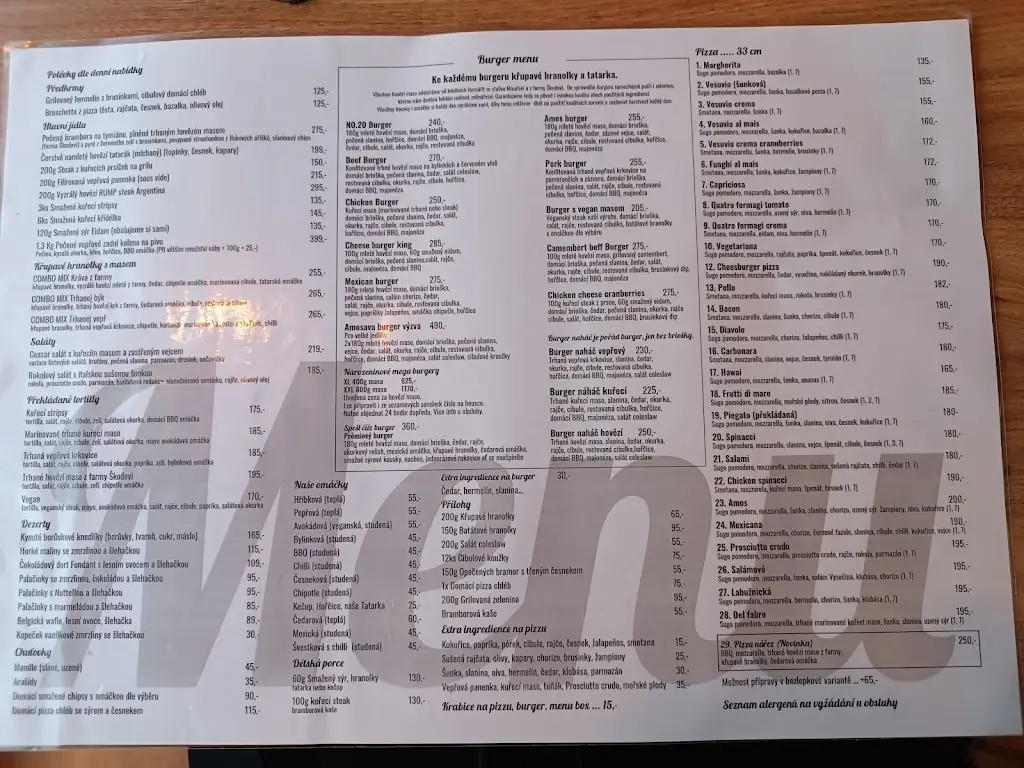Menu_AMOS pizzeria and bar_Dačice_image_1