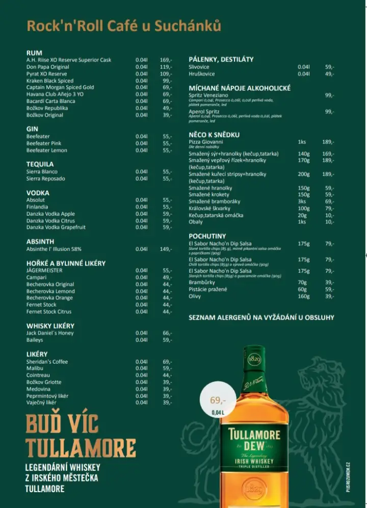 Menu_Rock 'n' Roll Café u Suchánků_Lázně Kynžvart_image_3