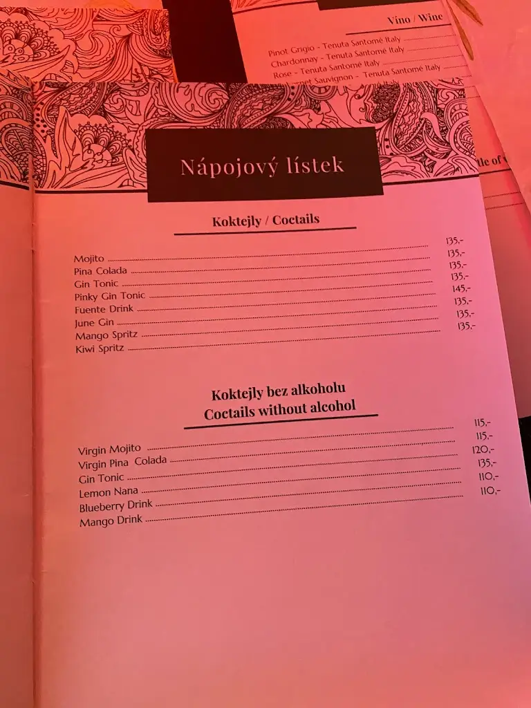 Menu_Fuente restaurant_Lázně Kynžvart_image_4