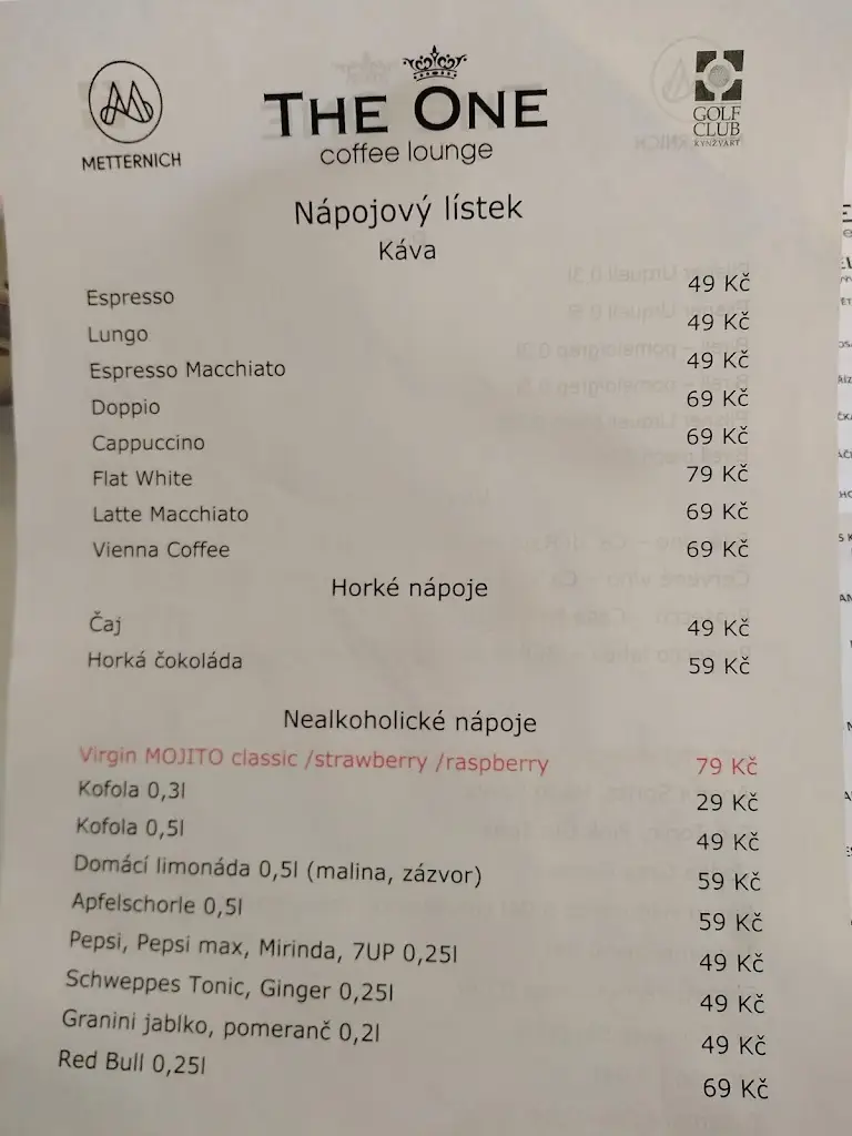 Menu_The One_Lázně Kynžvart_image_2