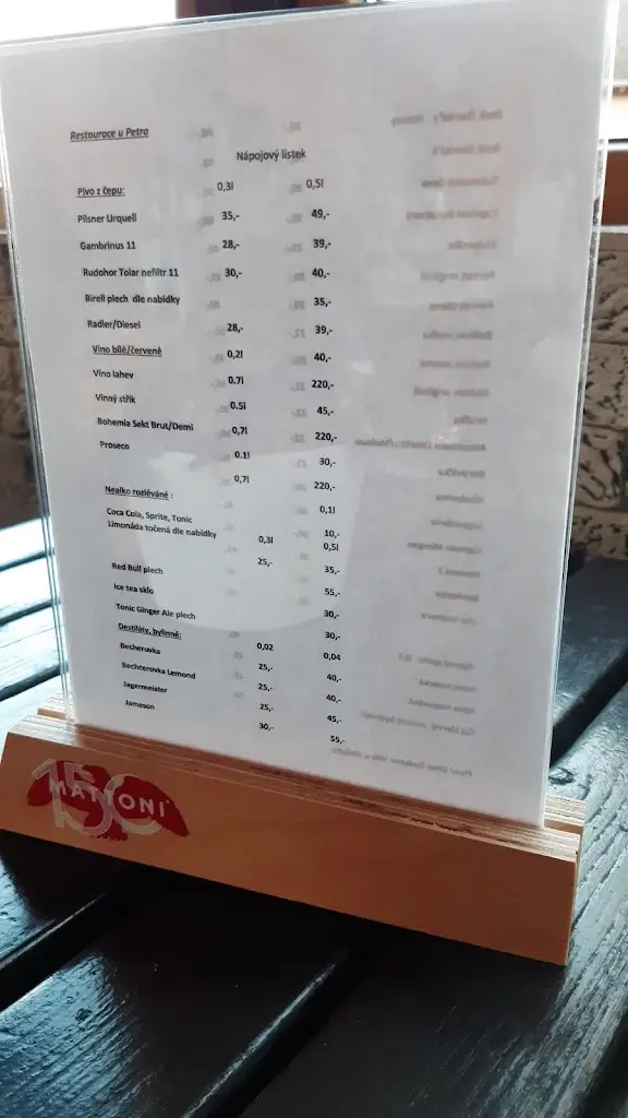 Menu_Restaurace u Petra_Nová Role_image_4
