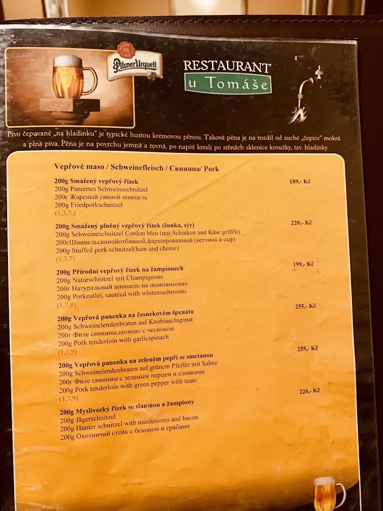 Menu_The Thomas Restaurant - Carlsbad / Karlovy Vary_Okres Karlovy Vary_image_2