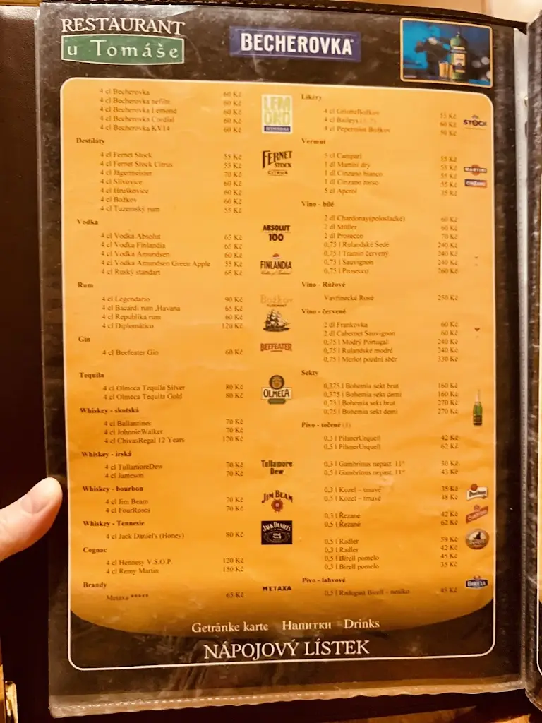 Menu_The Thomas Restaurant - Carlsbad / Karlovy Vary_Okres Karlovy Vary_image_3