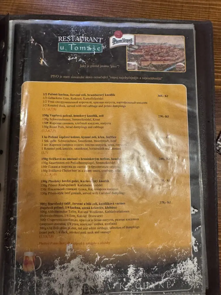 Menu_The Thomas Restaurant - Carlsbad / Karlovy Vary_Okres Karlovy Vary_image_4