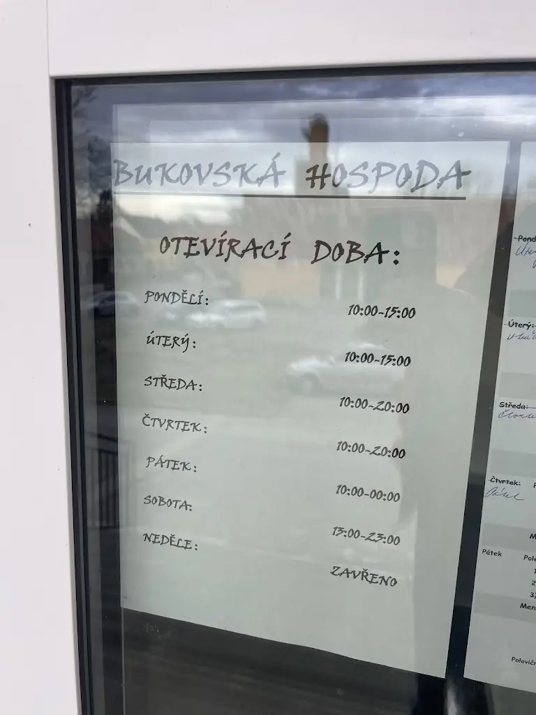 Menu_BUKOVSKÁ HOSPODA_Dolní Bukovsko_image_1