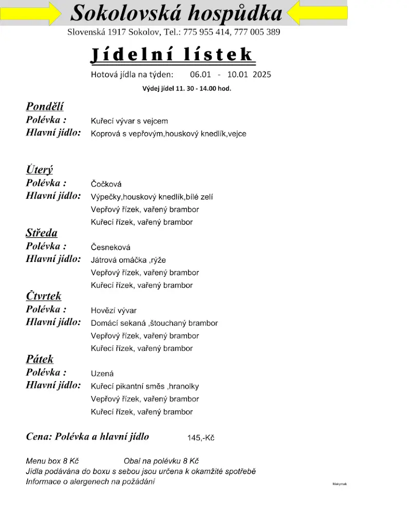 Menu_Restaurace Sokolovská Hospůdka NOVĚ_Okres Sokolov_image_1