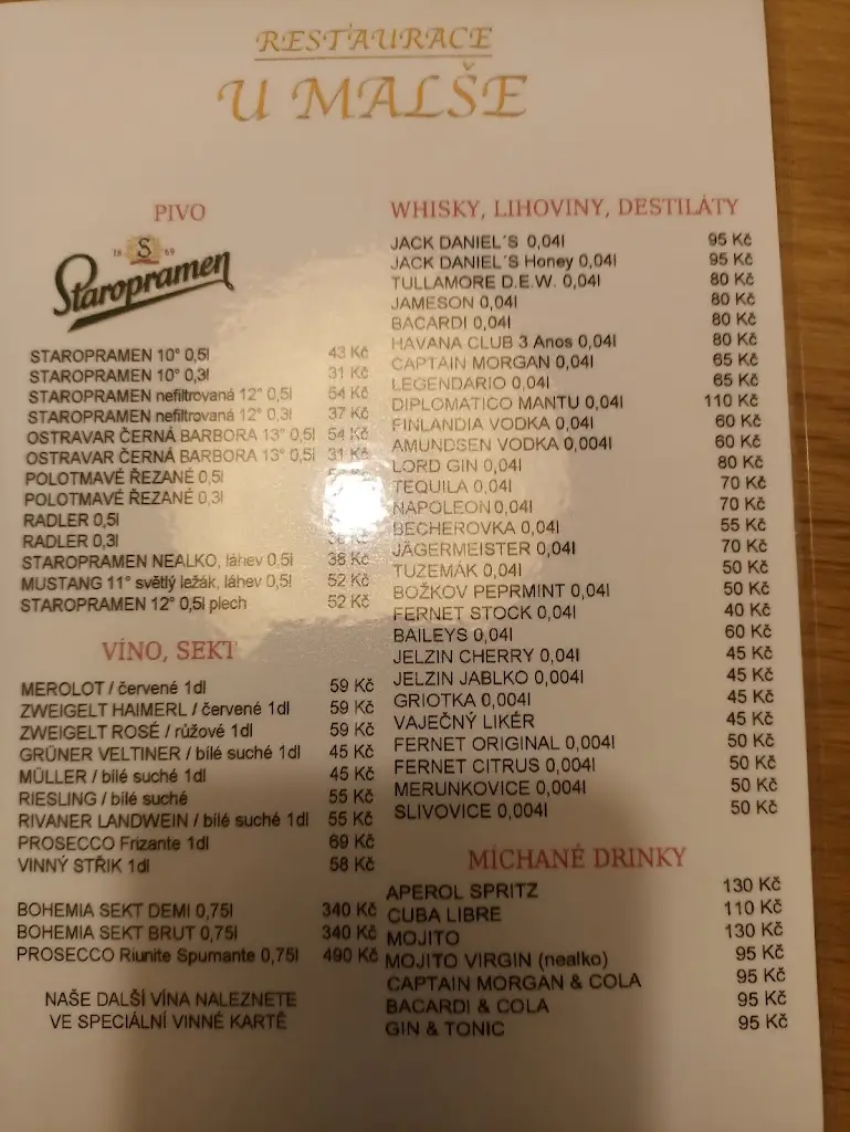 Menu_Restaurant Selský Dvůr_Dolní Dvořiště_image_1