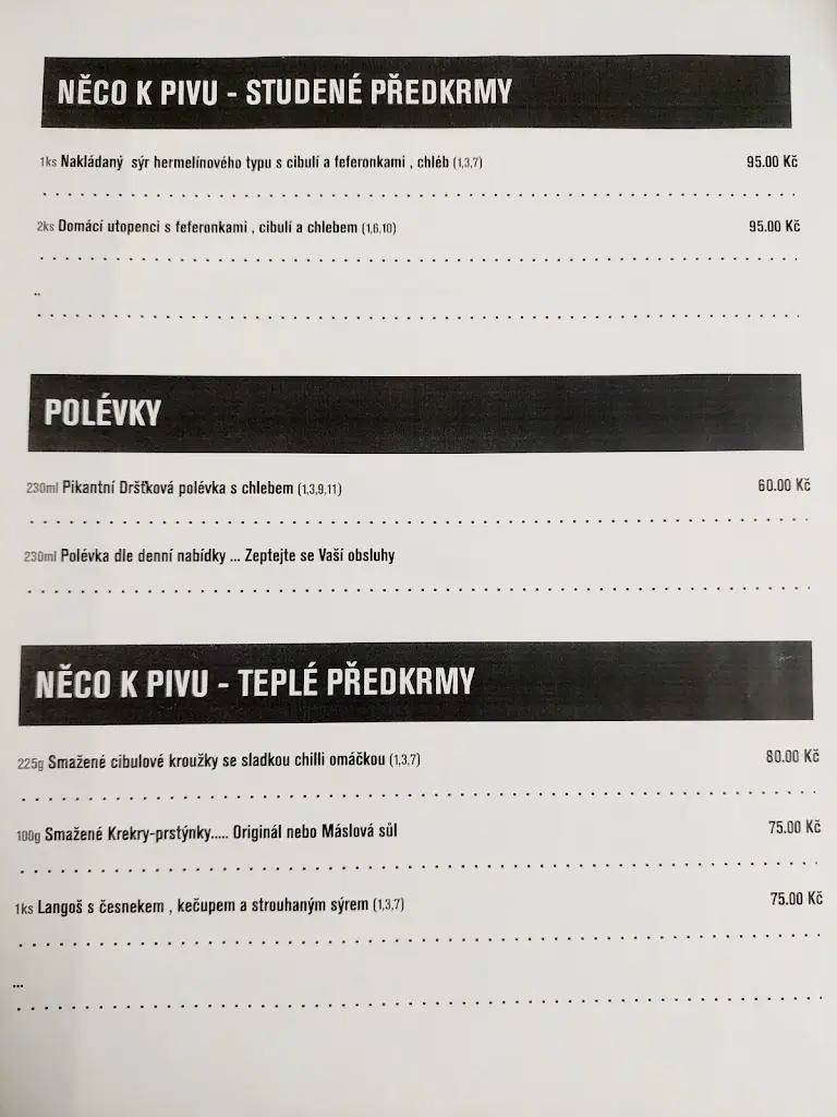 Menu_Hospůdka u Havlů - Sokolovna Toužim_Toužim_image_2