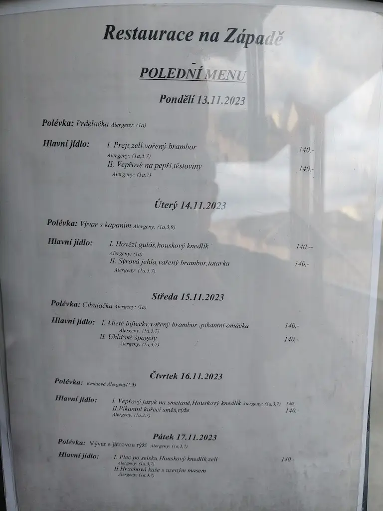Menu_Restaurace Na Západě_Batelov_image_1