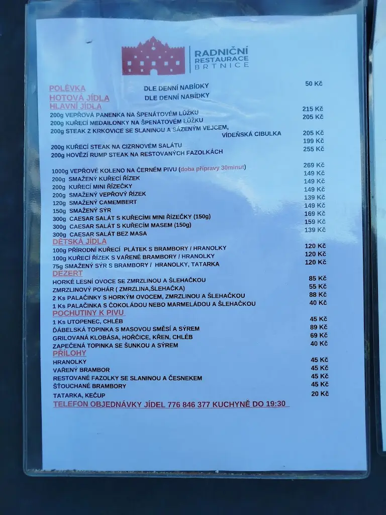 Menu_Radniční restaurace_Brtnice_image_1