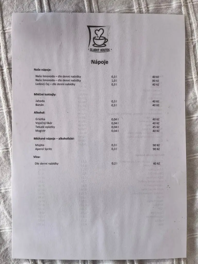 Menu_Sladký Koutek kavárna a cukrárna_Žlutice_image_3