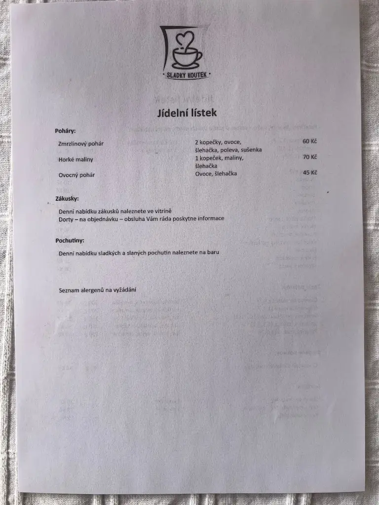 Menu_Sladký Koutek kavárna a cukrárna_Žlutice_image_4