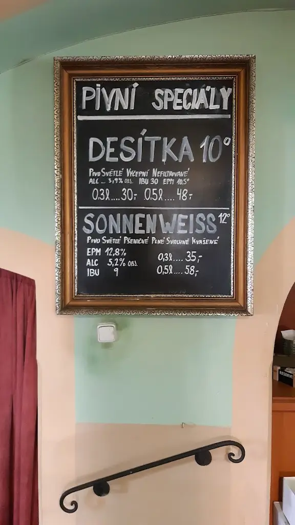 Menu_Zámecký pivovar Chyše_Žlutice_image_4