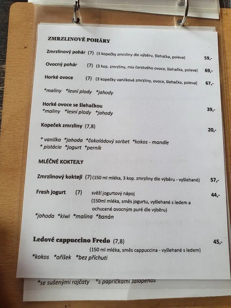 Menu_Franqueza Cafe_Bystřice nad Pernštejnem_immagine_3