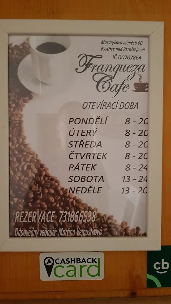 Menu_Franqueza Cafe_Bystřice nad Pernštejnem_immagine_4