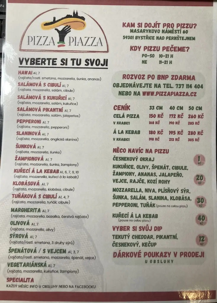 Menu_PIZZA PIAZZA - Bystřice nad Pernštejnem_Bystřice nad Pernštejnem_image_2